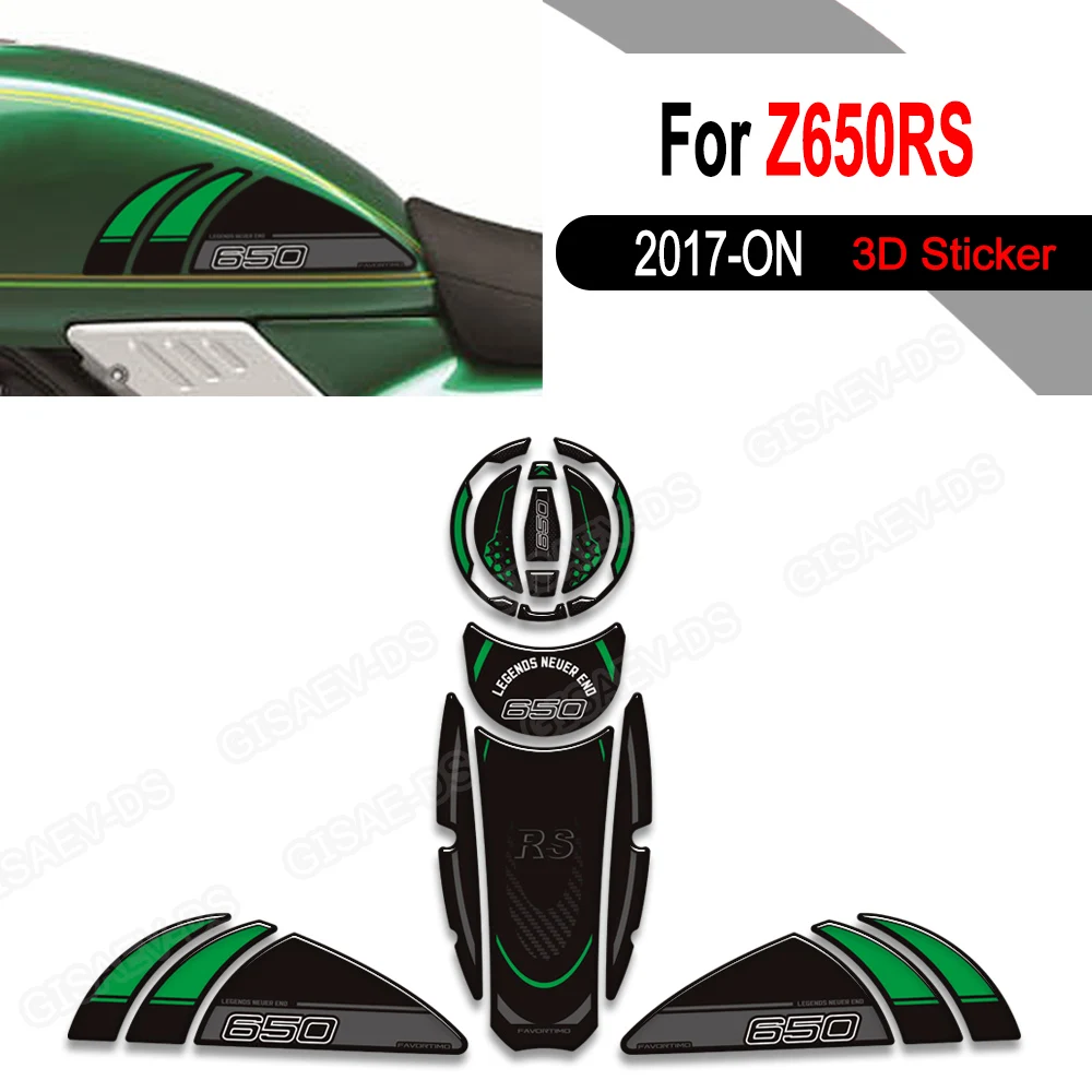For Z650RS Z650 RS Z 650 Cafe SE ABS Side Gas Knee Grip Traction Pads Motorcycle Sticker Anti Slip Fuel Tank Pad 2017-On