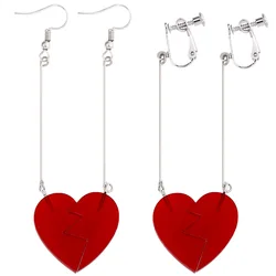 Anime JOJO's Bizarre Adventure Jan Pierre Polnareff Cosplay Earrings Earrings Resin Heart Earrings