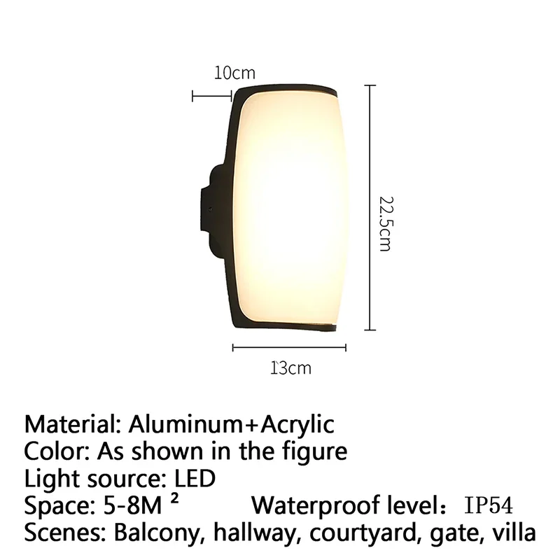 ALBERT Contemporâneo LED Lâmpadas de Parede Ao Ar Livre Simplicidade Elétrica À Prova D 'Água Varanda Corredor Pátio Villa Gate Hotel