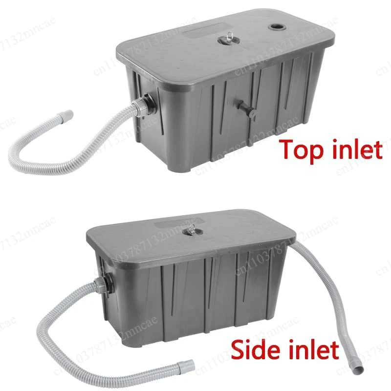 Commercial Oil-water Separator Oil Grease Trap Outlet For Restaurant Kitchen Interceptor Tools Waste Water Treatment Plastic