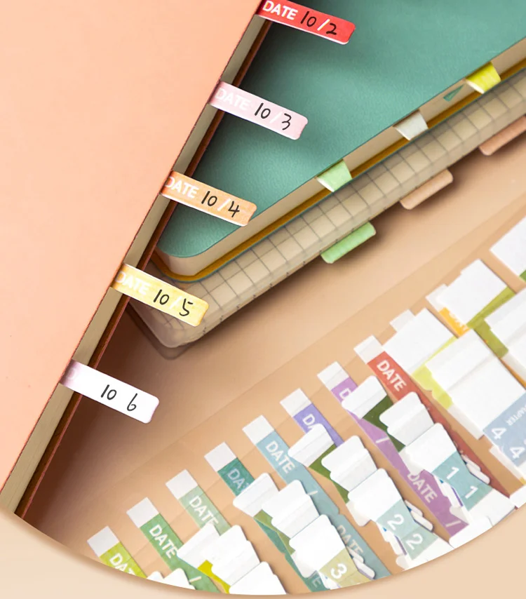 Color Index Gradient Multi Color Creative DIY Convenience Stickers