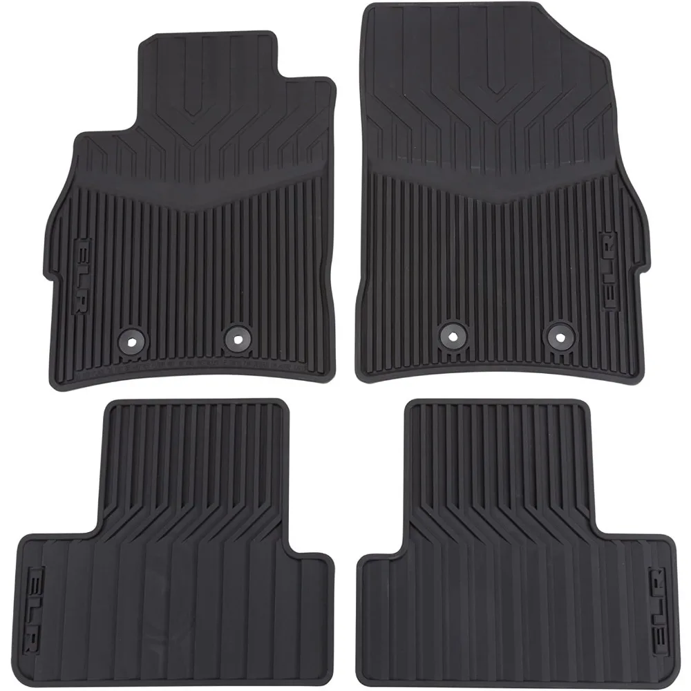 

22942480 Front and Rear All-Weather Floor Mats in Black with ELR Logo