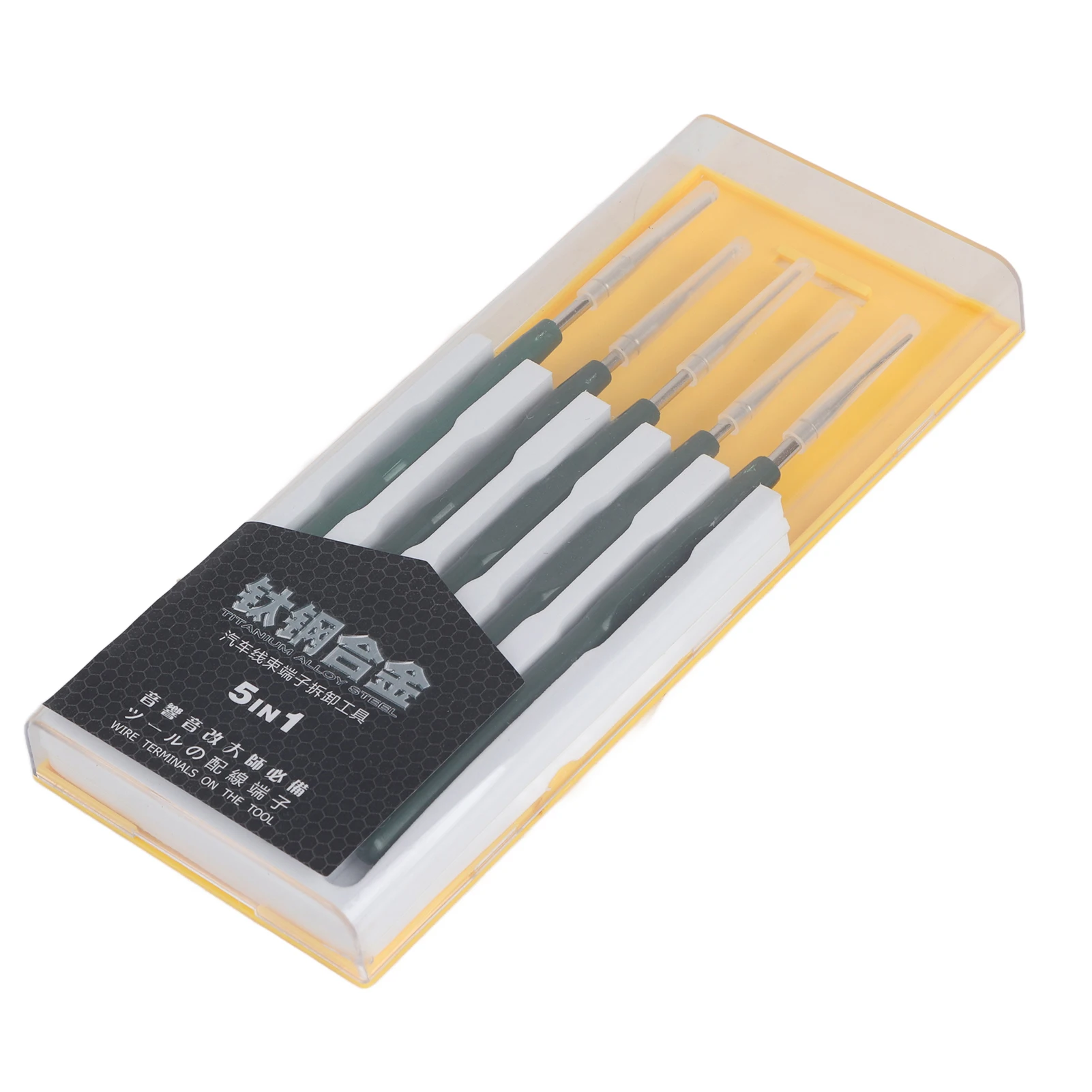 5 stks (1 Set) Automotive Kabelboom Terminal Socket Plug Pin Verwijdering Demonteren Tool Kit