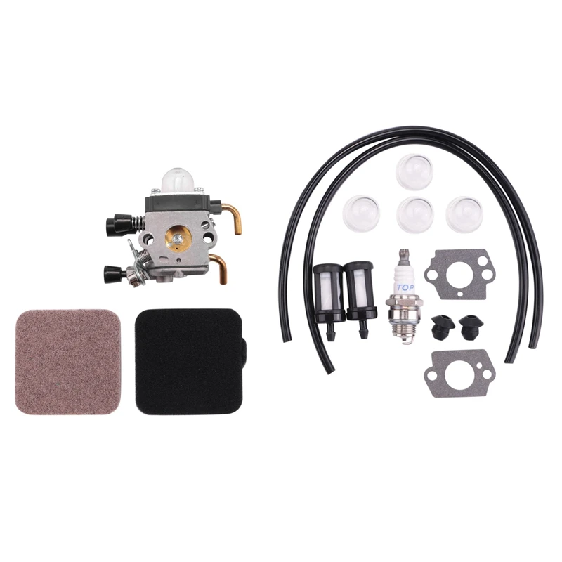 

4X FS85 FS80 Карбюратор для Stihl FS75 FS80R FS85 FS85R FS85T FS85RX Струнный триммер Weedeater C1Q-S97 Карбюраторный воздушный фильтр