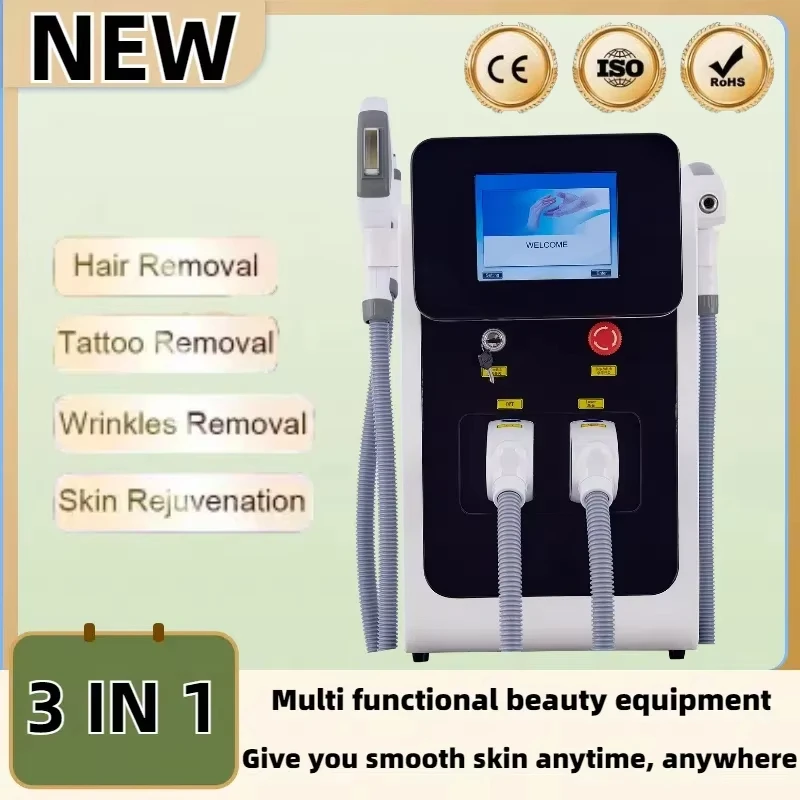 EMSZERO 3-in-1 portable picosecond hair removal machine, tattoo removal, freezing point cooling system, professional beauty equi