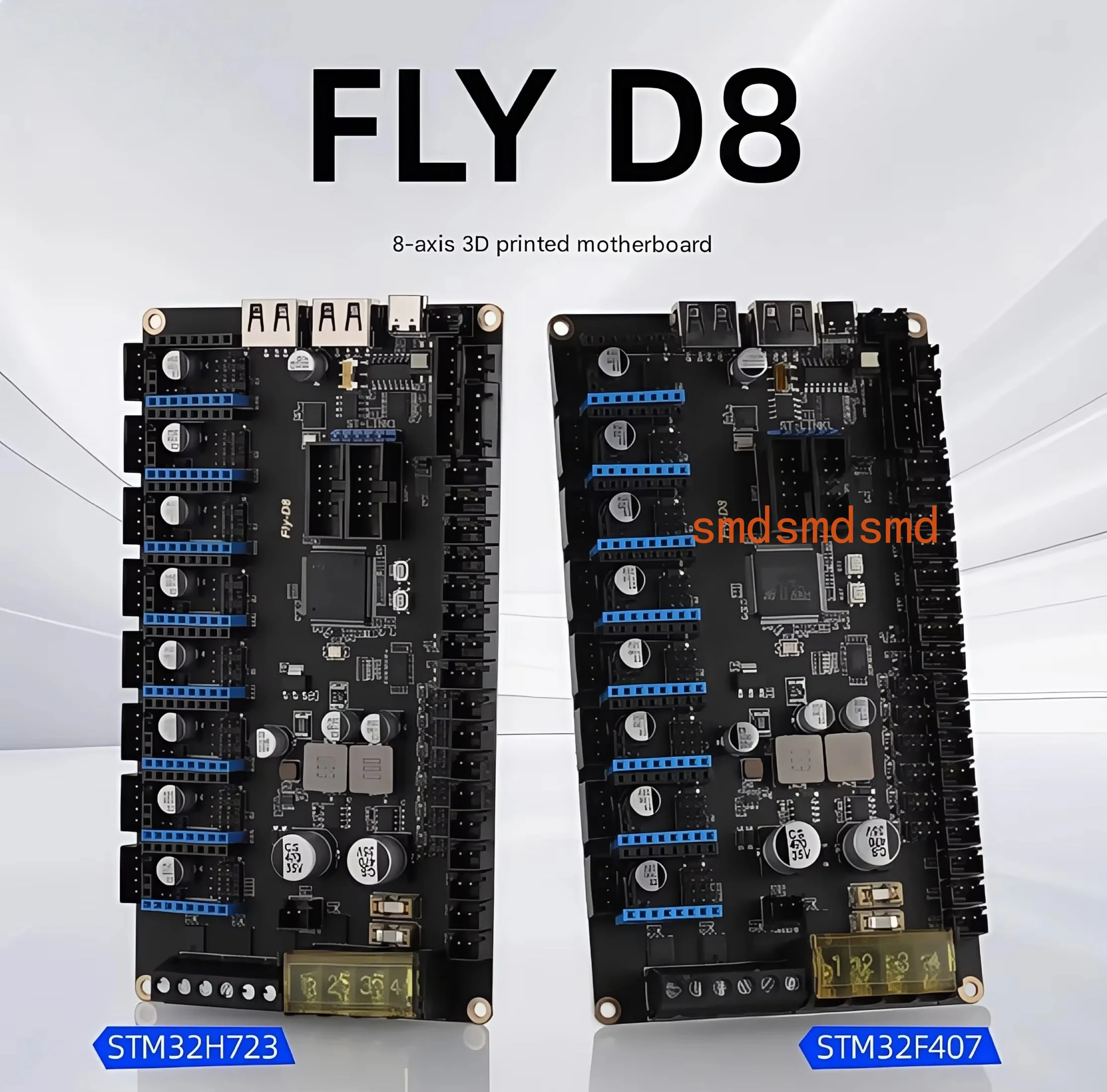 

3d D8 8-axis motherboard STM32H723 STM32F407 for Klipper Marlin 3D printer Voron 2.4 Trident