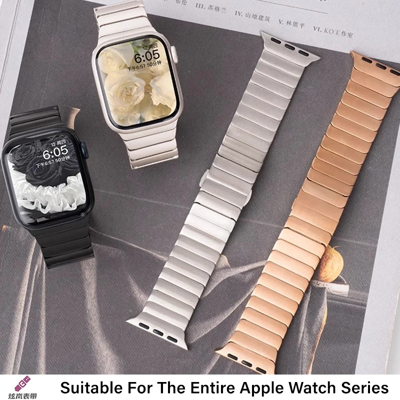 Metalowy pasek do Apple Watch Ultra 49mm 10 46mm 42mm 9 8 7 45mm 41mm Bransoletka do iWatch serii 6 5 4 SE 44mm 40mm 38mm