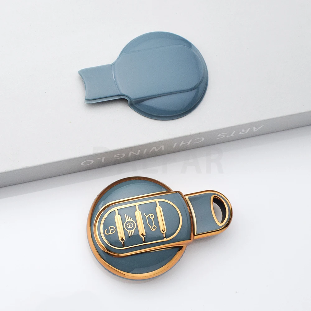 For BMW MINI COOPER S ONE JCW F54 F55 F56 F57 F60 CLUBMAN COUNTRYMAN TPU Key Fob Cover Key Protection Case view 6