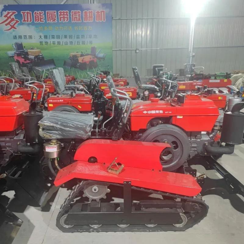 Farm Crawler Cultivator System With Matching Working Tools And Ditching Attachments