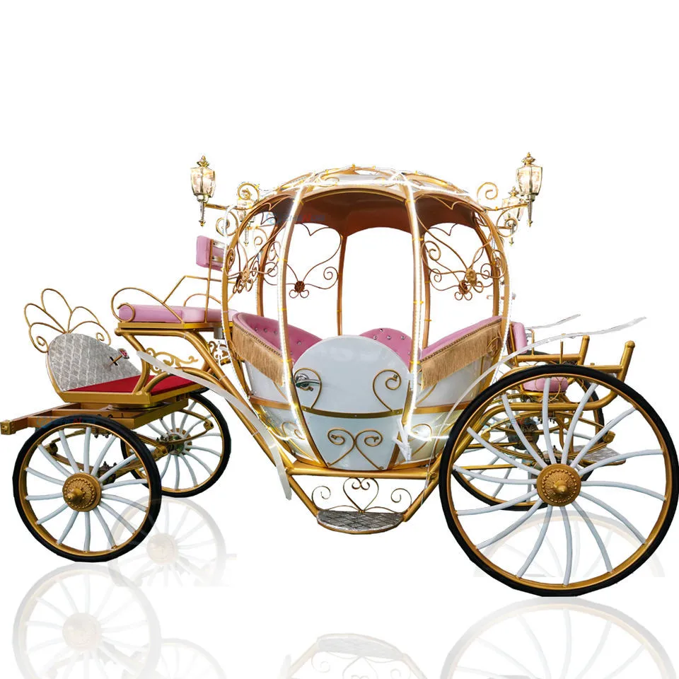 Carro de calabaza de princesa de alta calidad/carruaje de caballo de precio al por mayor de salida de fábrica a la venta