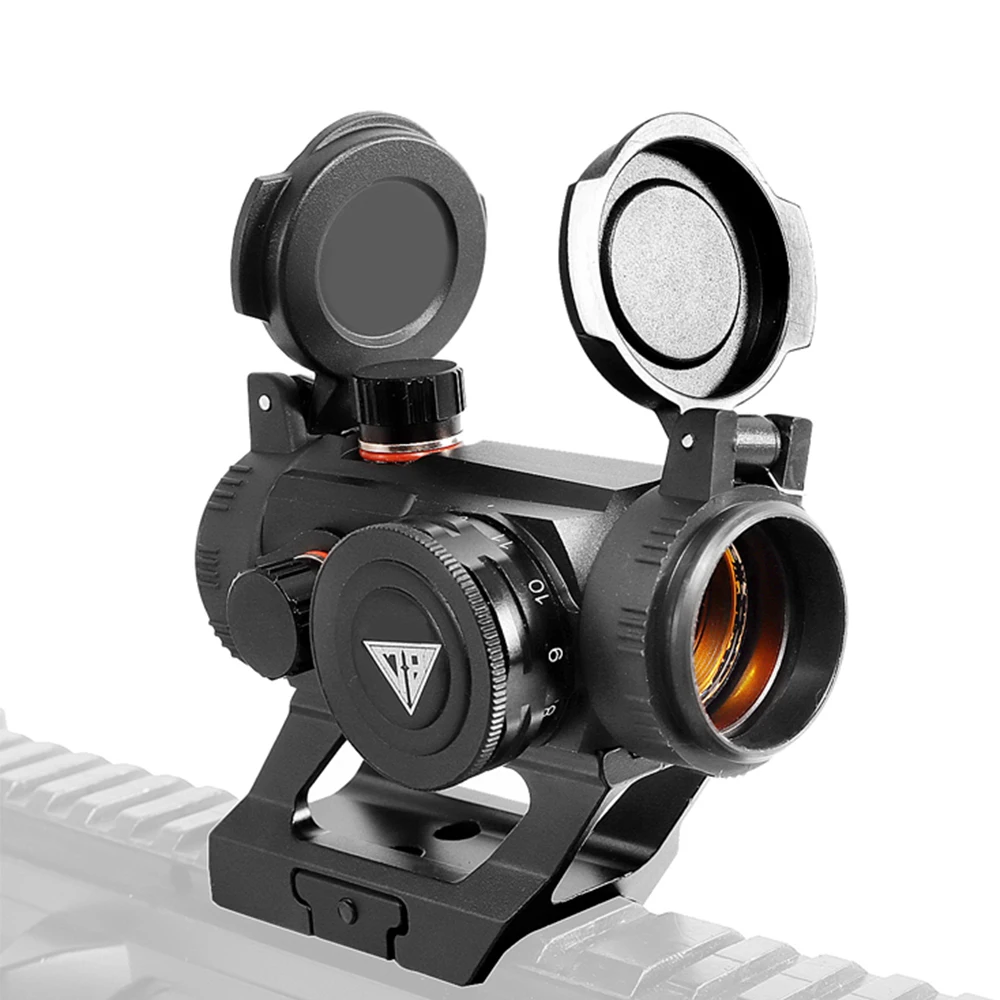 TA-3 Red Dot Sight, Tactical Reflex Riflescope with Co-Witness &Low-Profile Mount, Anti-Reflection Device and Flip Up Lens Cover