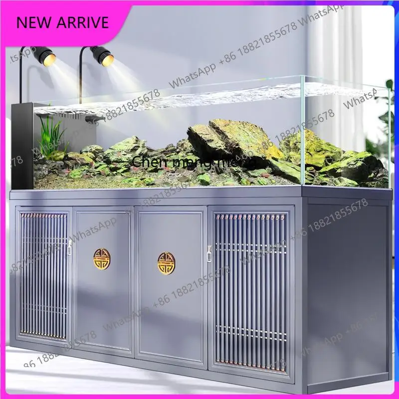 

C6601 Поточный аквариум, безводный нижний фильтр из алюминиевого сплава, экологический дикий горнодобывающий и ландшафтный дизайн, специальный экран для аквариума