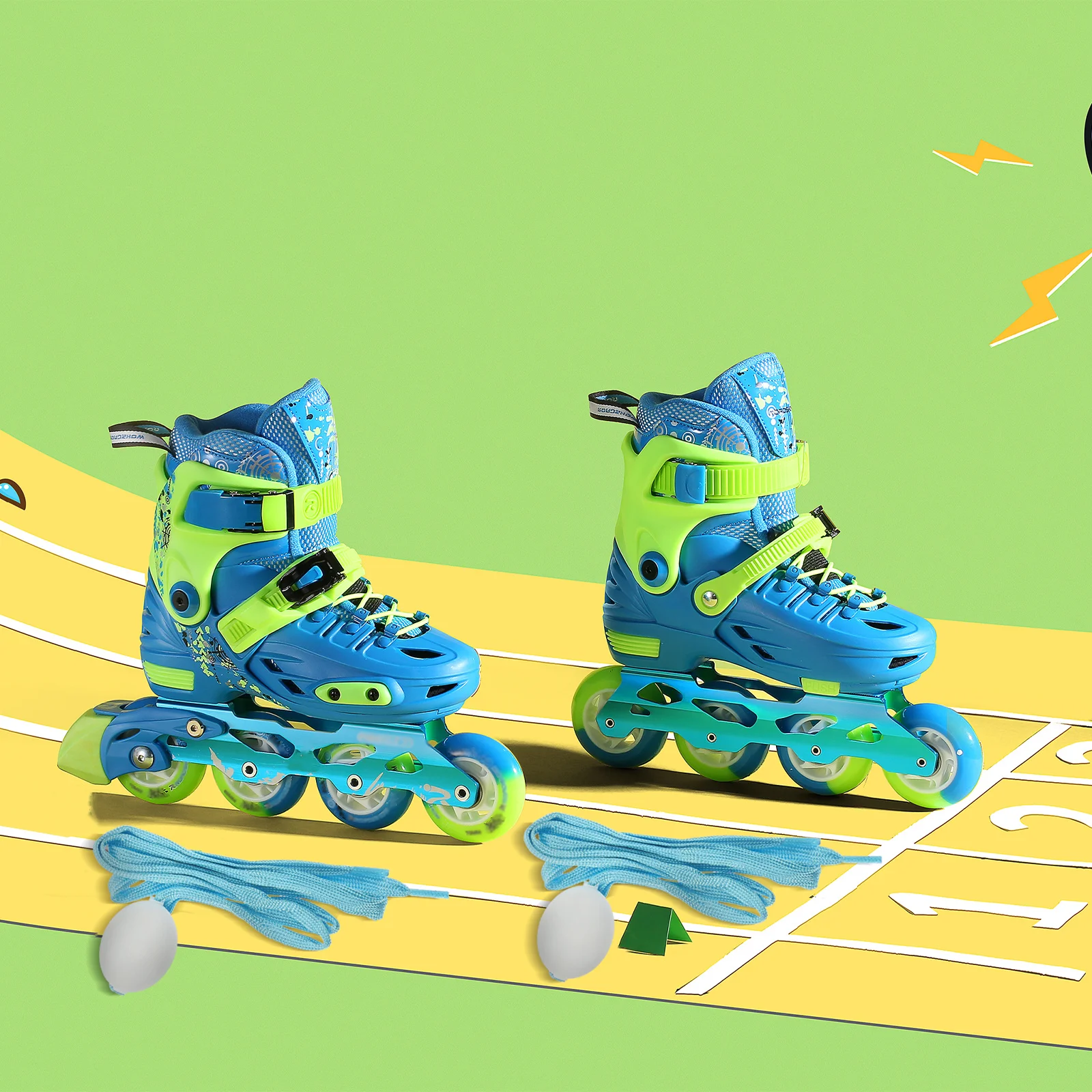 

1Pair Glowing Shoelaces LED Flashing Shoe Laces Light Up for Flat Sports Shoes Luminous Shoe String Replacement