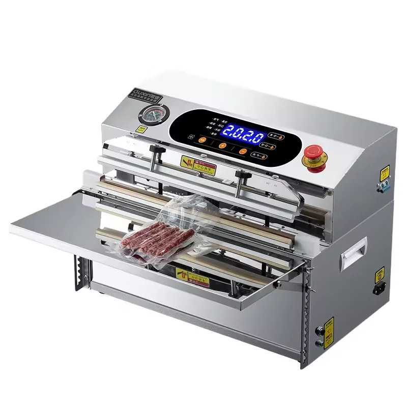 High-Air Tightness Commercial Inflatable Sealing Machine For Multi-Purpose Potato Chip Packaging External Vacuum Pouch Packaging