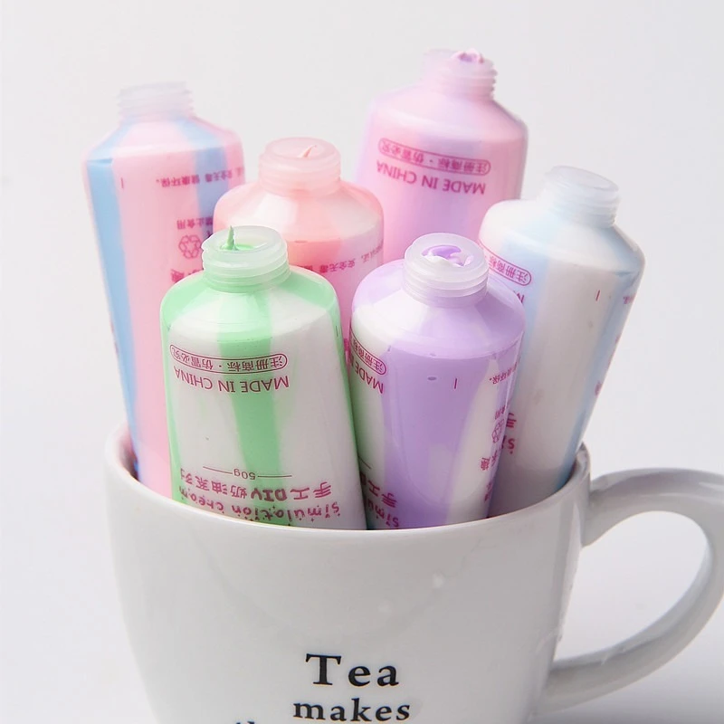 50g Simulated Anti-freezing Cream Glue Environmentally Friendly Two-color Diy Phone Case Stationery Case Decorative Accessories