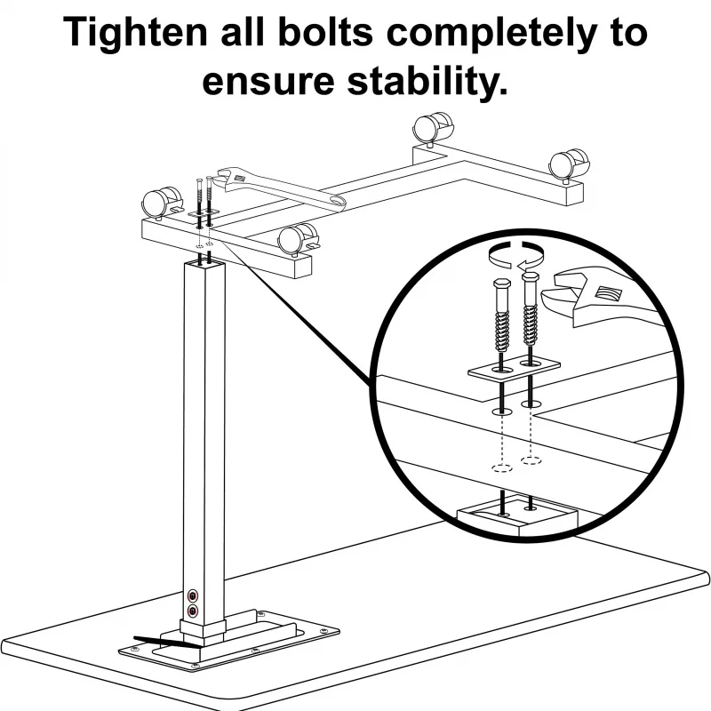 custom.Medical Adjustable Overbed Bedside Table With Wheels (Hospital and Home Medical Use)
