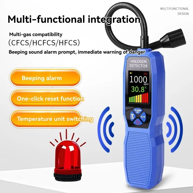 

Efficientt-TM618 Автомобильный детектор утечки кондиционера, хладагент, фреон, галогенный газ, тестер утечки