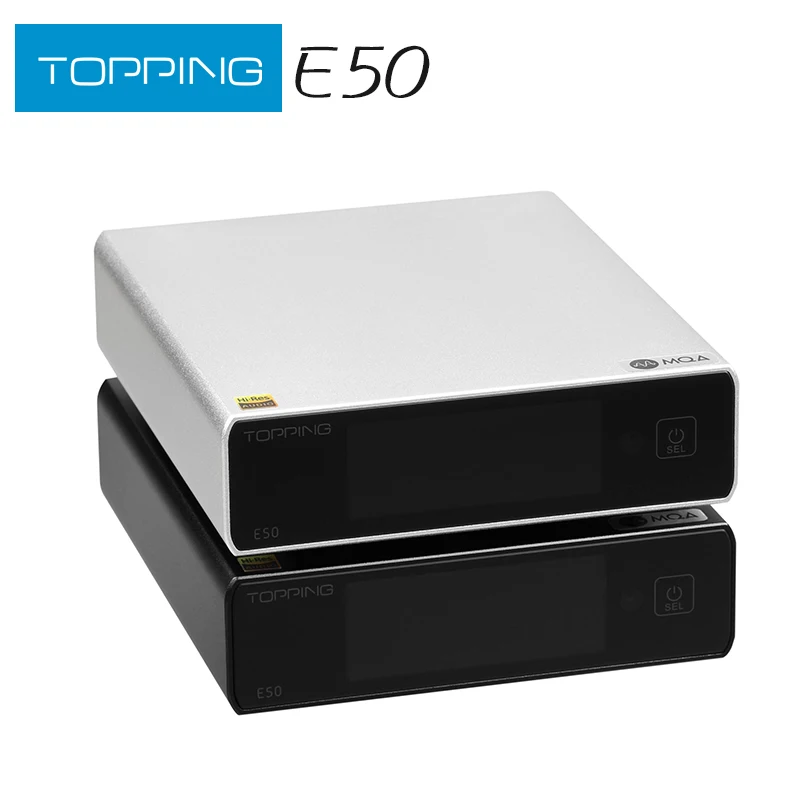 TOPPING E50 MQA Decoder ES9068AS 32Bit/768kHz DSD512 DAC with Remote Control The Best DAC for TOPPING L50