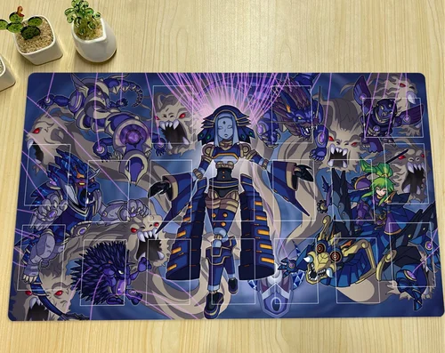 Imagen 2 del producto YuGiOh Duel Playmat Shaddoll Dragon-alfombrilla para juego de mesa TCG CCG, alfombrilla para juego de cartas coleccionables, alfombrilla para ratón de Anime personalizada, zona de goma y bolsa gratis