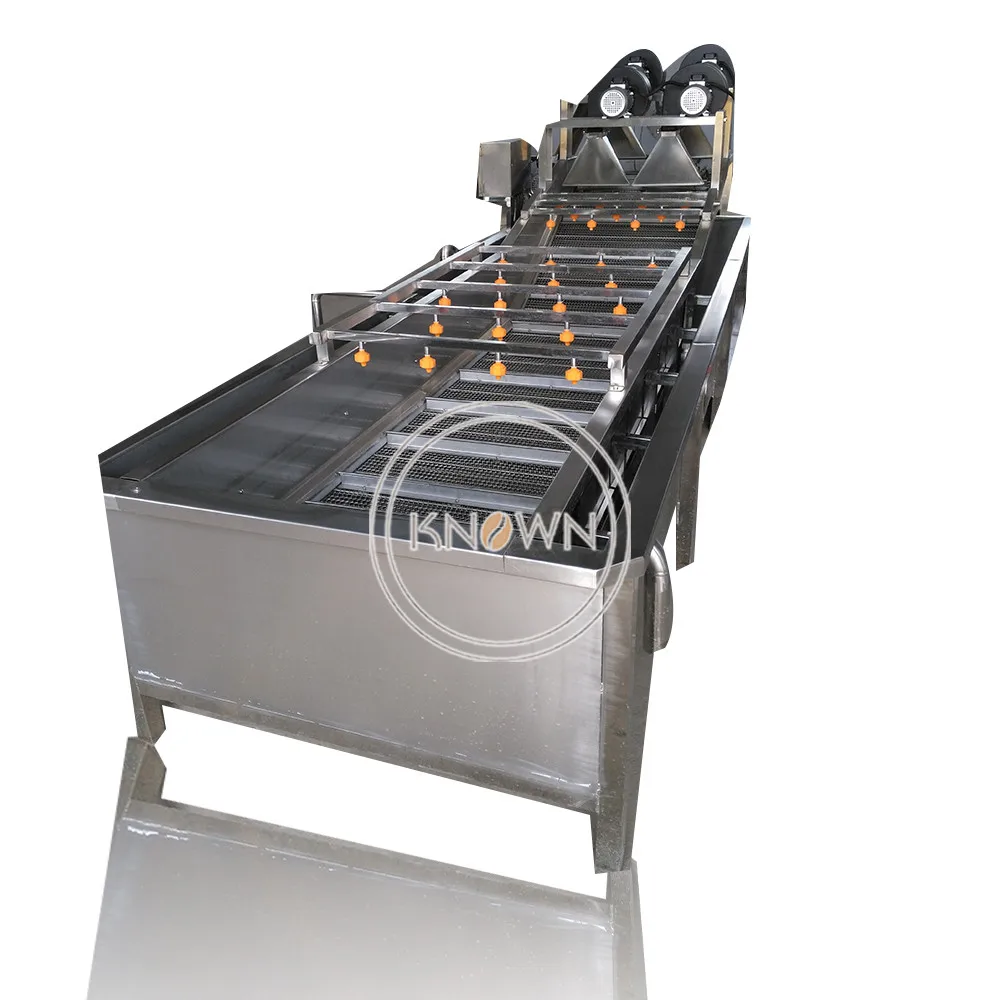 Commercial Ozone Fruit And Vegetable Washer Cleaning Bubble Carrot Cassava Apple Washing Machine Cassava Cleaning Machine