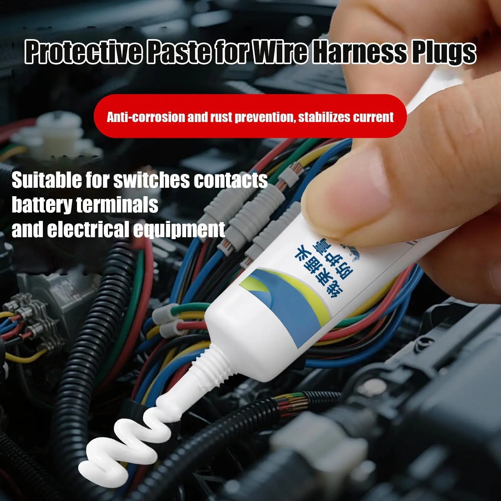 

5g Battery Terminal Grease Dielectric Conductive Lubricating Paste Anti-Corrosion Protection for Electrical Contacts Workshop