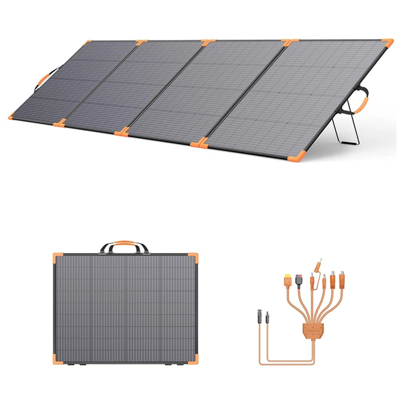 PBS-UV400 400W 4-panel ETFE folding solar panel, conversion efficiency 28%, lightweight