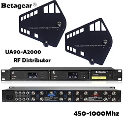 Betagear Active Wideband UHF Antenna Splitter RF Signal Antennas 8 Wireless Receivers Segnale Enhancer 450-1000MHZ UA80/A2000