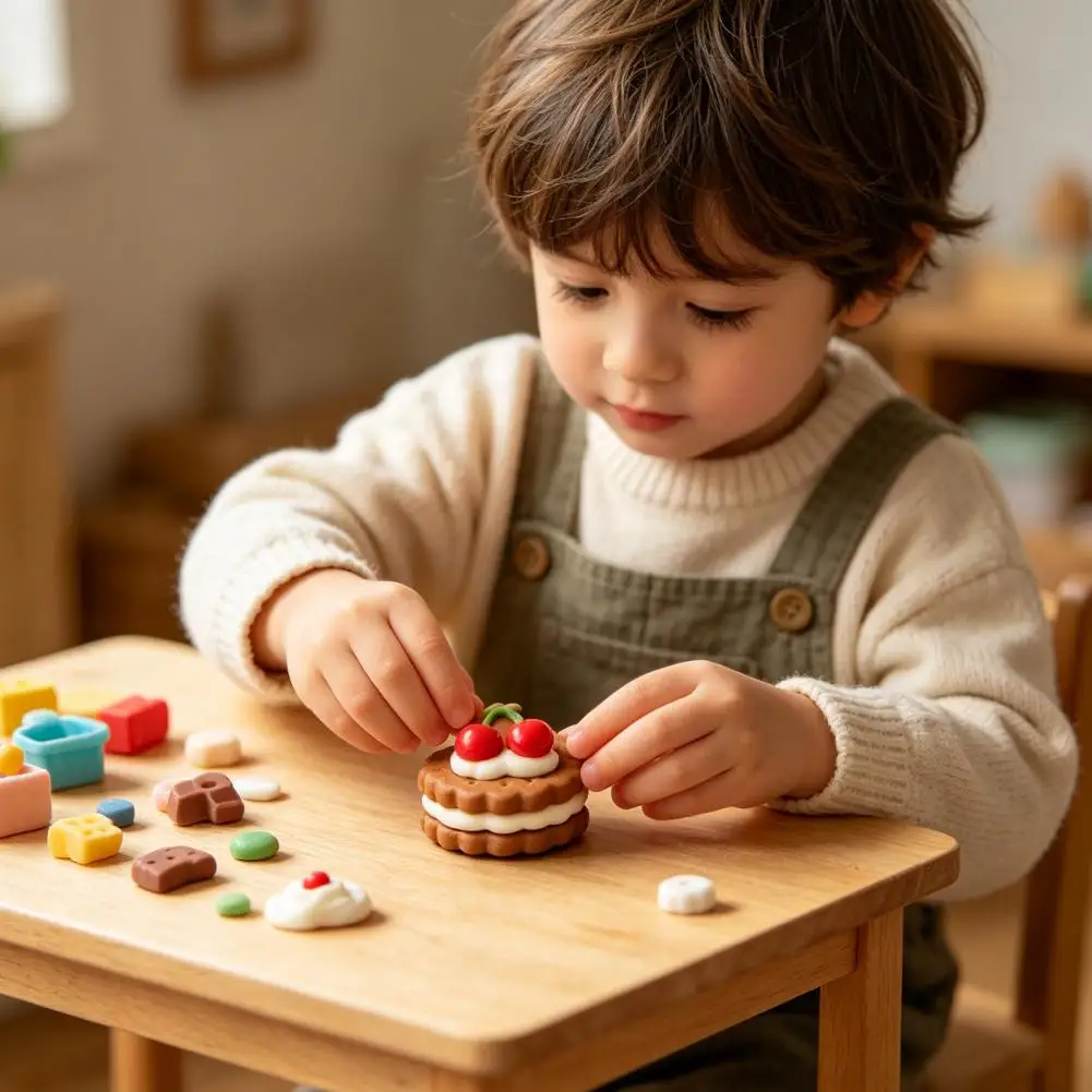 Stress Relief Toy Realistic Cake Squeeze Toy for Stress Relief Soft Slow Fidget Toy Anxiety Relief Squishy for Adults Kids