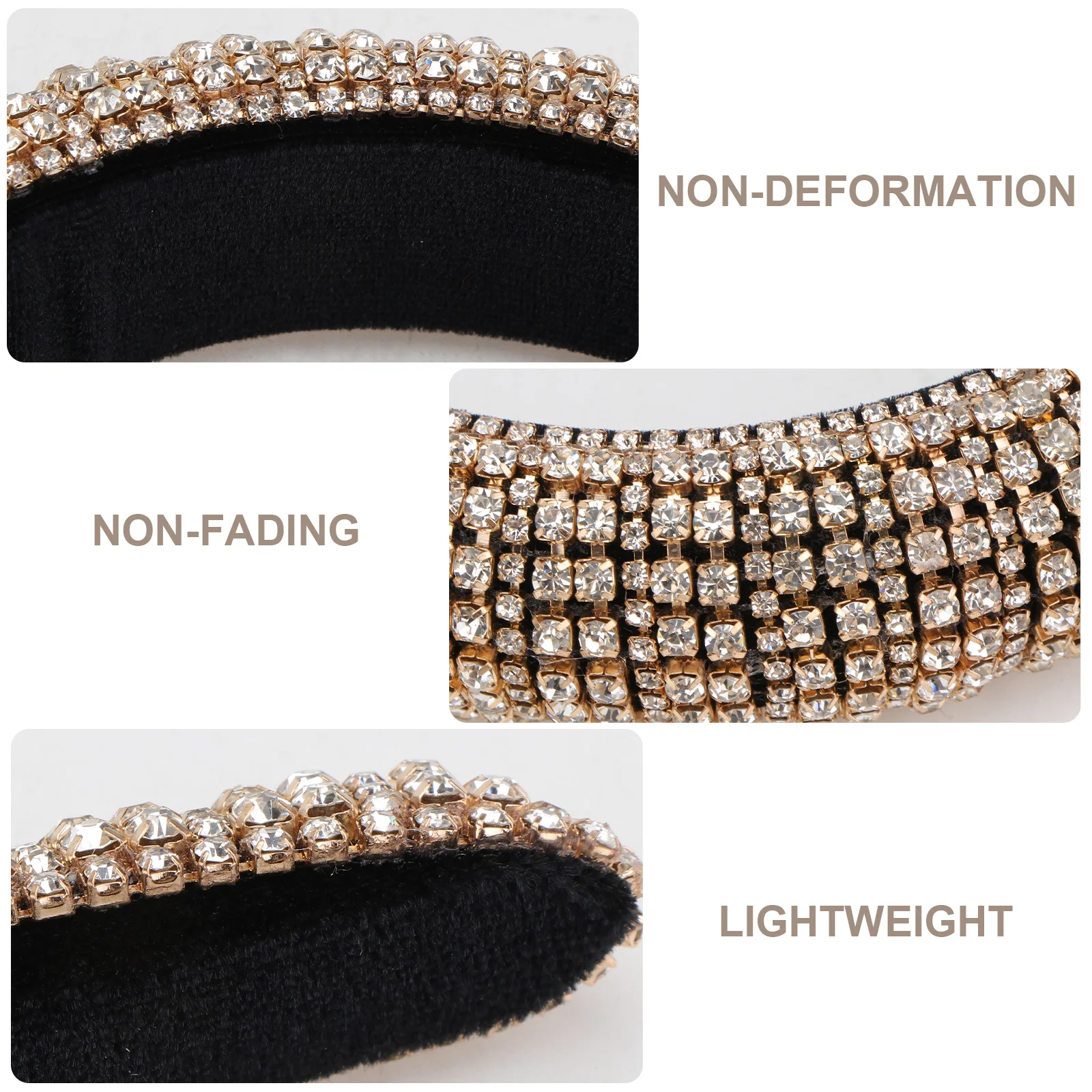 

Crystal Hair s Rhinestone Hair Rhinestone Headdress Durable Hoop Lightweight Accessories Party Hairstyle Tool