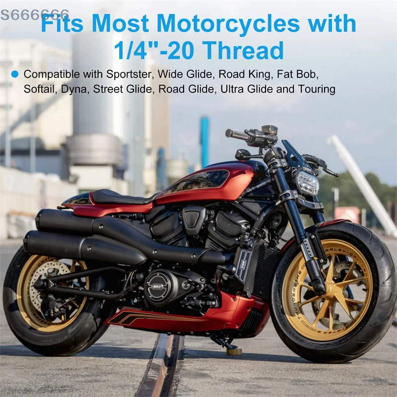 

Motorcycle Mount Screws for Harley Sportster XL Softail FL Dyna Street Bob Road 4x Quick Release Rear Fender Seat Bolt Nut Kit