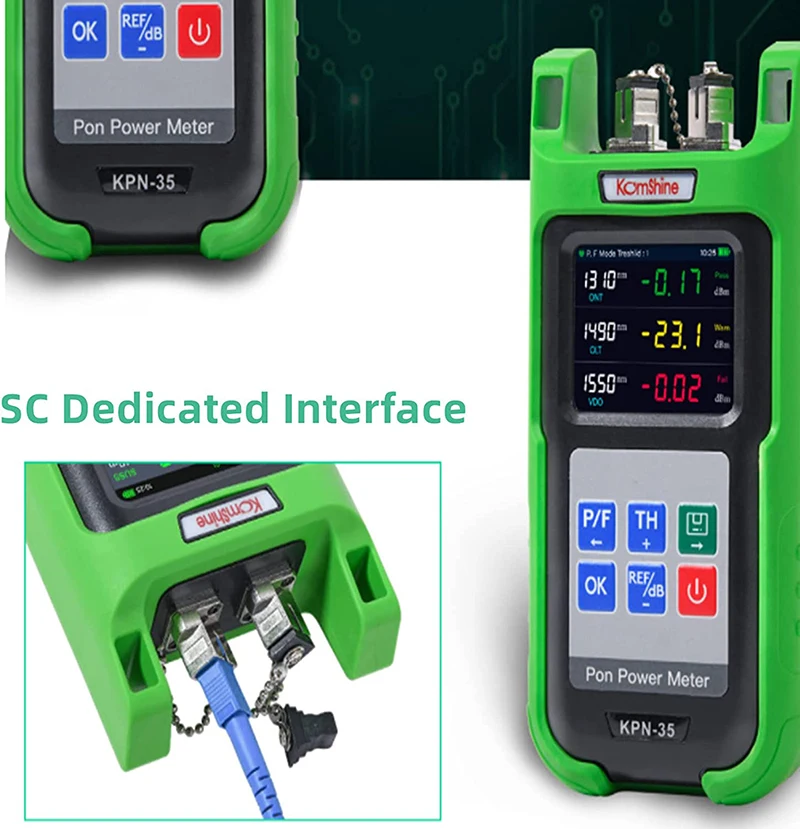 High Precision Optical Fiber Power Meter Optical Fiber PON Power Meter For 1310/1490/1550nm PON Network Tester SC/PC