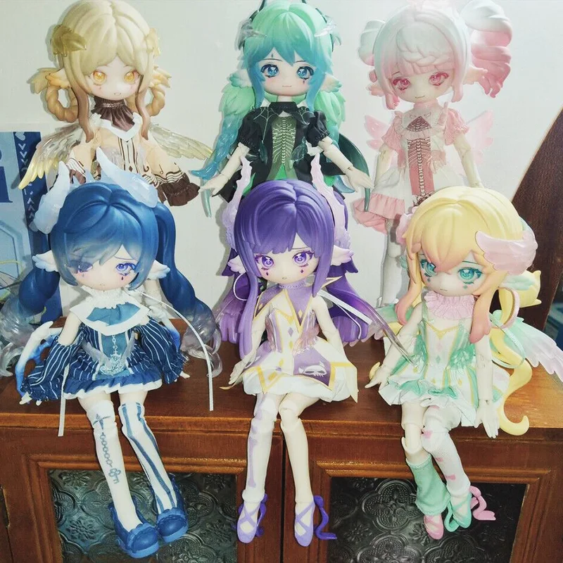 Lulu Blind Box Symfonisch Gedicht Serie Beweegbare Kawaii Model Bjd Pop Anime Action Figura Periferie Desktop Decoratie Verjaardag Gif