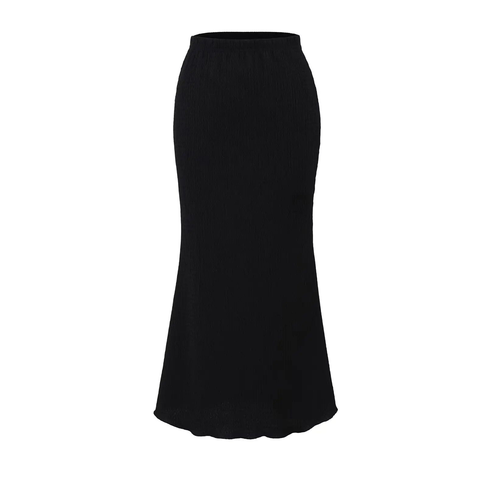 تنورة نسائية عالية الخصر ذات ذيل رفيع وقصة ضيقة ومطاطة كاجوال للشارع بلون نقي ومتعددة الاستخدامات تنورة للجسم للسيدات #4