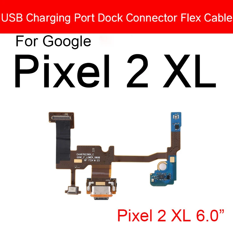 USB Charging Port Board For Google Pixel 2 2XL 3 3XL 3A XL 4 4XL 4A 5G Dock Charger Plug Connector Board Flex Cable Repair Parts