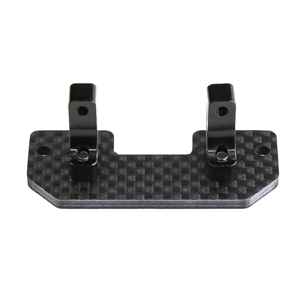 Servo montaje de fibra de carbono, eje hacia arriba, soporte fijo Servo para Axial SCX10 SCX10 II 90046 1/10 coche trepador de control remoto, piezas de mejora