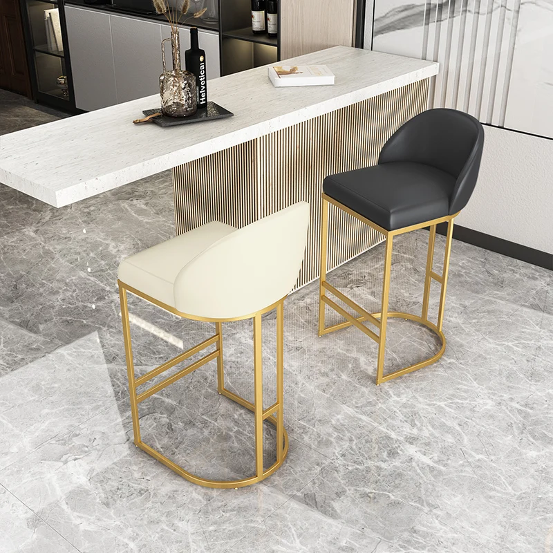 Bar Chair Modern Minimalist High Bar Stool Home Back Bar Chair Front Desk Chair