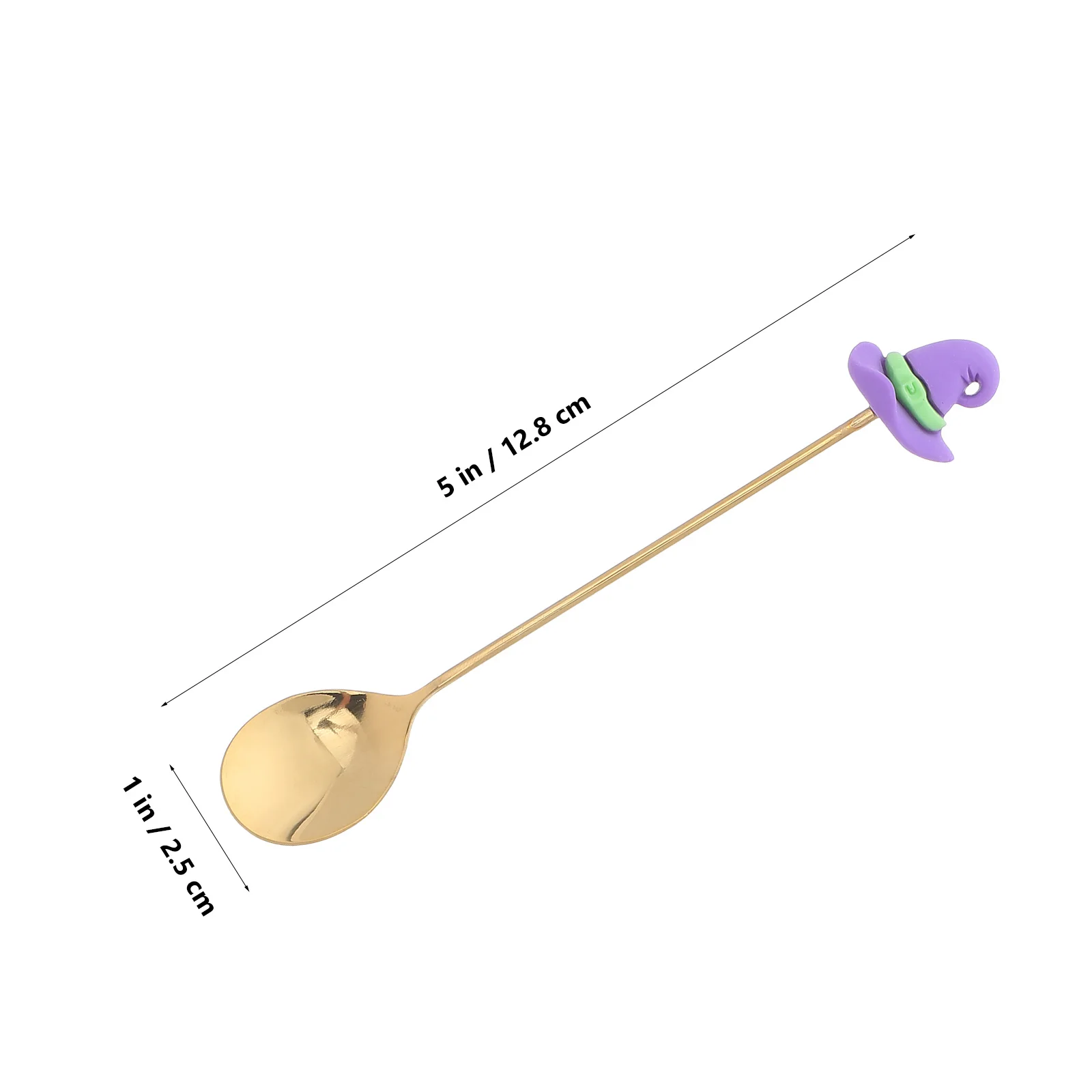 6 قطع من ملعقة الحلوى المصنوعة من الفولاذ المقاوم للصدأ، رأس مستدير، سهلة التنظيف، ملعقة معدنية مريحة للحفلات
