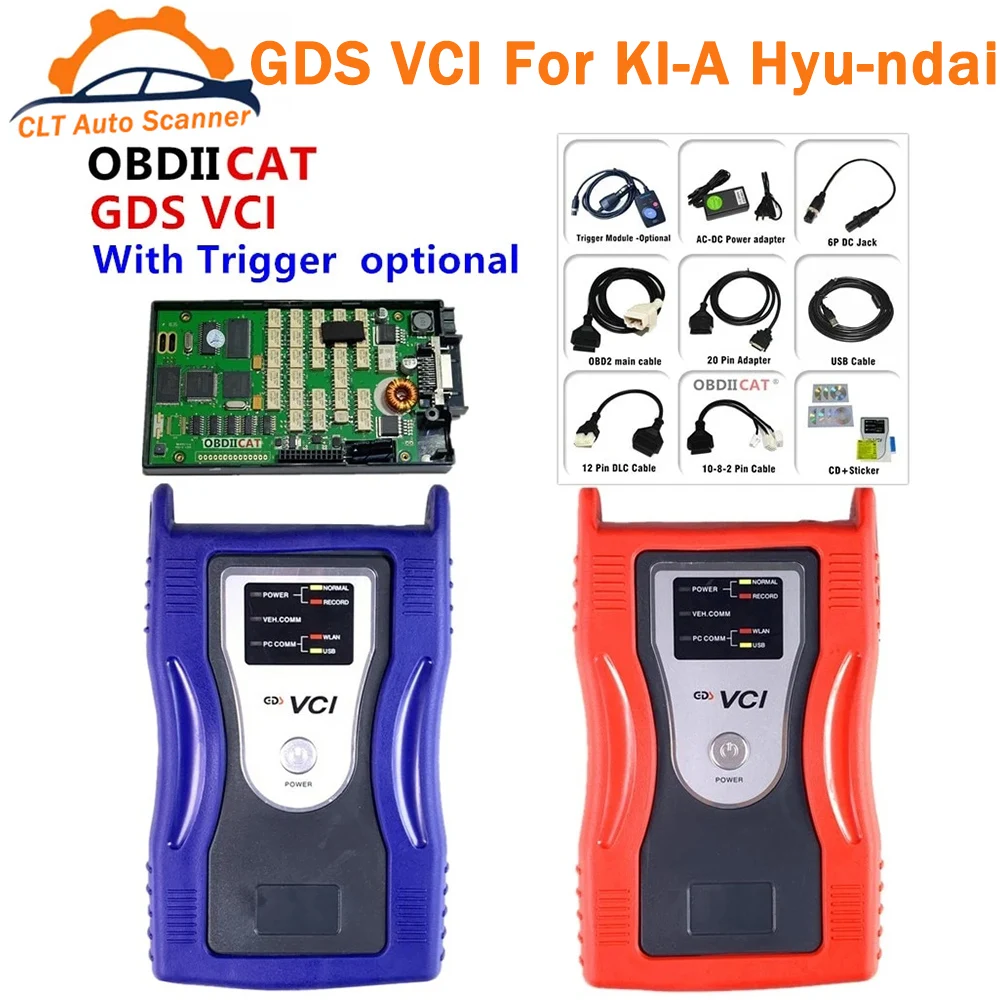 

GDS VCI Diagnostic Interface OBD2 Diagnostic Tool For H-yundai Ki-a (Trigger Module Flight Record Function Optional) OBD Scanner