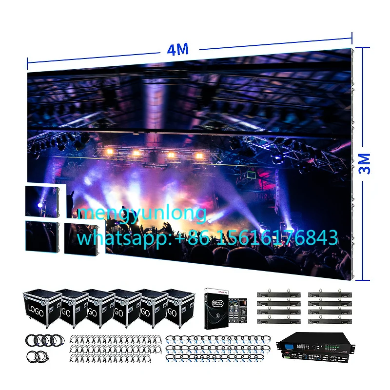 

Hot selling:P3 Led Video Wall Complete System Ecran Geant Advertising Boards Ledwall Outdoor Screen for Mobile Dj Booth Advertis