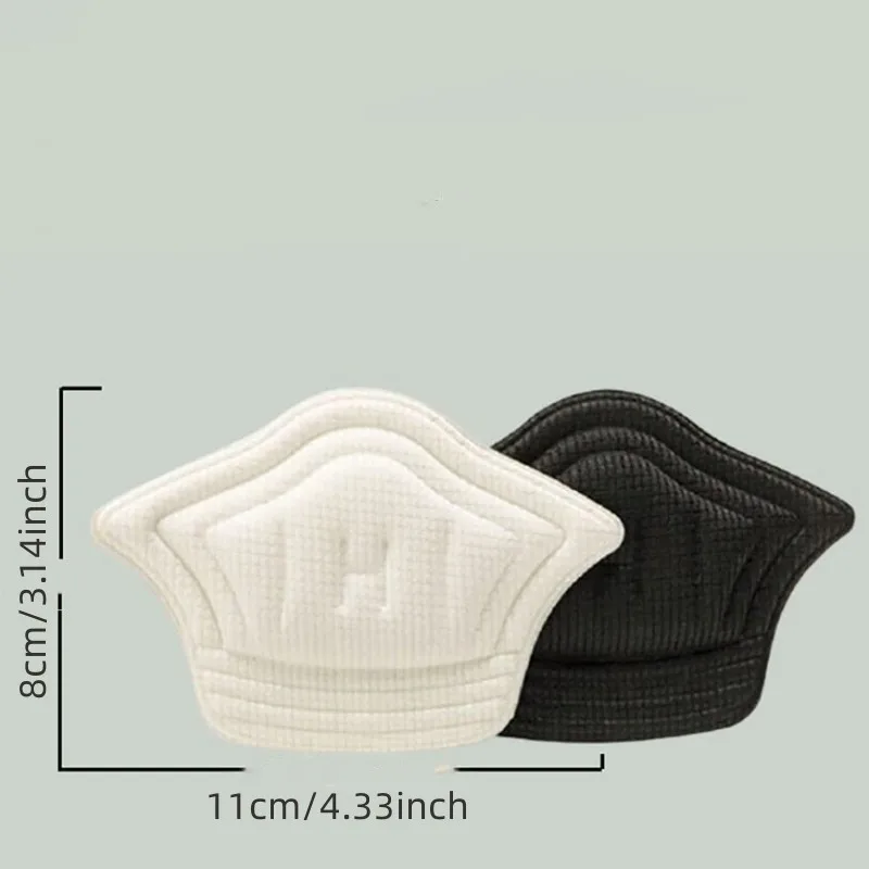 2pc sInsole Anti-abrasion Heel Pad Protector Adjustable Size Heel Patch Heel Insert Back Patch Sneakers