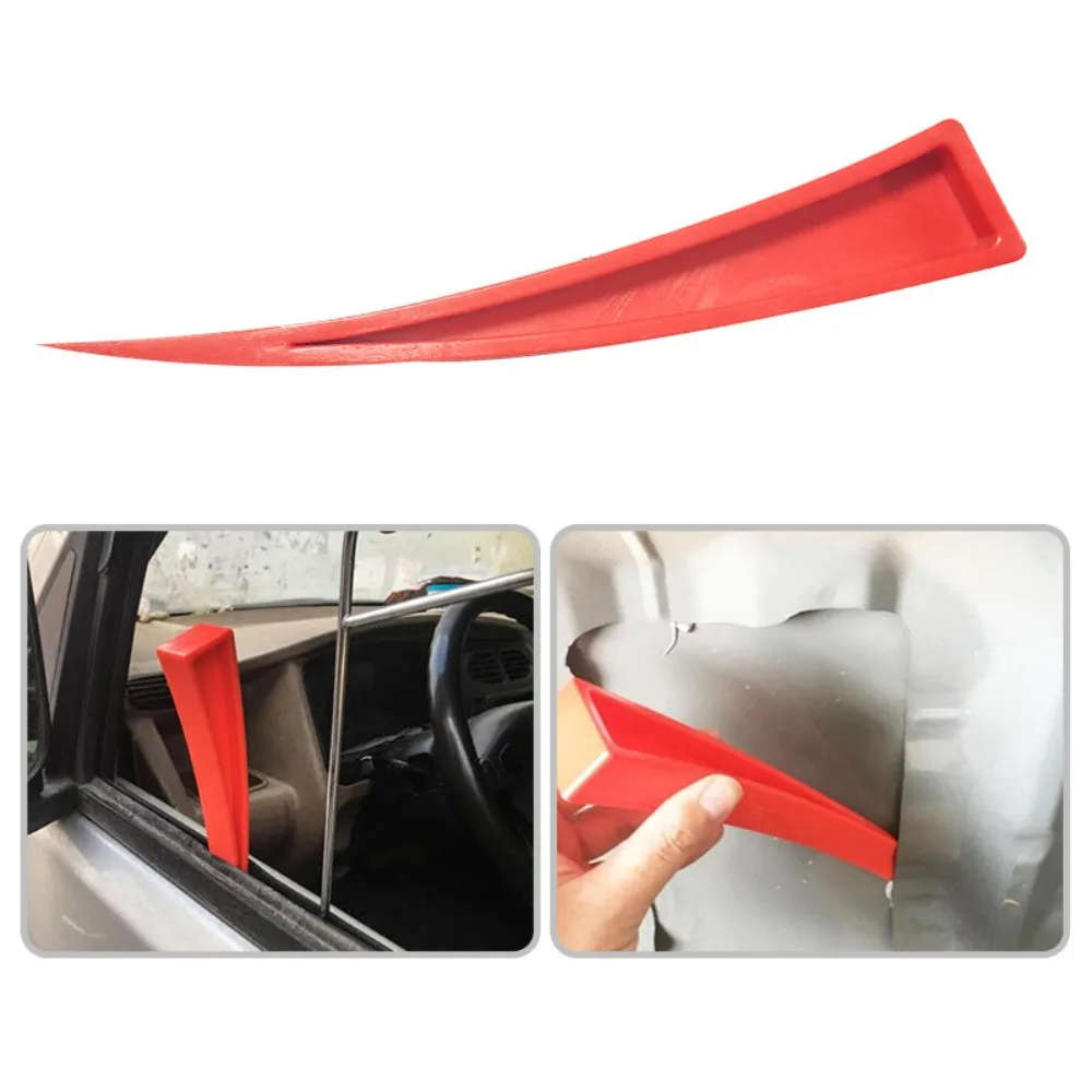 Universal Red Lock Out Emergency Tool Durable Multi Function Car Door Window Expander Plastic Key Wedge