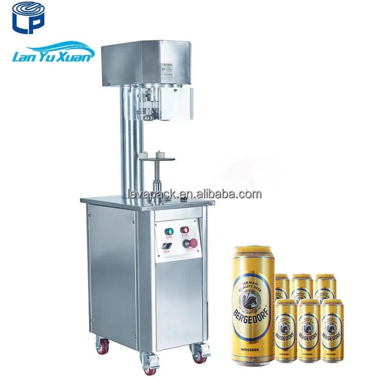 

Plastic Food Beverage Canning Sealer Semi Automatic Soft Drink Cans Seamer Tea Beer Tin Aluminum Can Sealing Machine