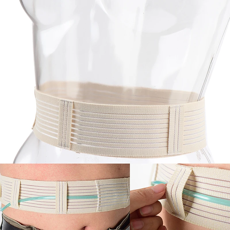 1XAbdominal Belt Peritoneal Dialysis Abdominal Care Belt Reusable Adjustable Conduit Protection Belt for Patients Health Care