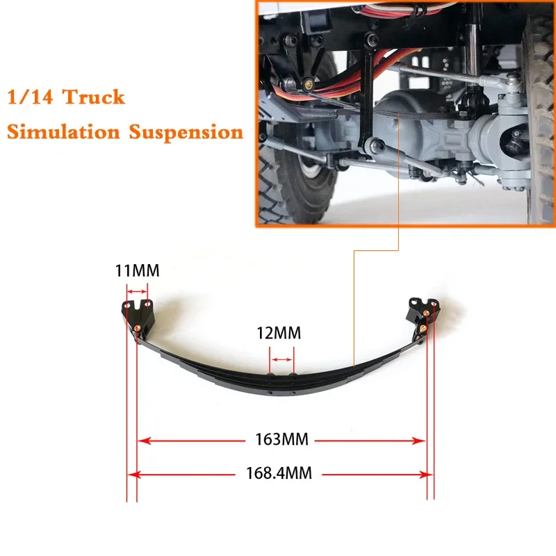 

Стальные наконечники с имитацией подвески для 1/14 Tamiya RC Truck Trailer Wywrotka Scania MAN Benz Actros Volvo Car Diy Запчасти