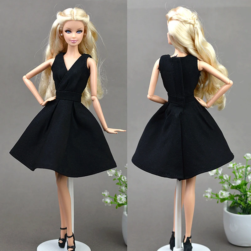 Vestido de noche clásico para muñeca Barbie, ropa puramente Manual para muñeca BJD 1/6, accesorios para muñecas, regalos para niñas