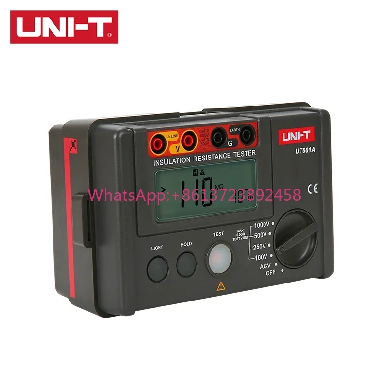 UNI-T UT501A UT501B UT502A Insulation Resistance Tester 1000V 5G Digital Only Megohmmeter with 5.5G Measuring Range Professional