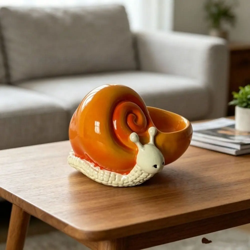 Frog Snail Shaped Resin Storage Ornament Multi-functional Hollow Storage Cavity Decorative Statue Premium Smooth Resin
