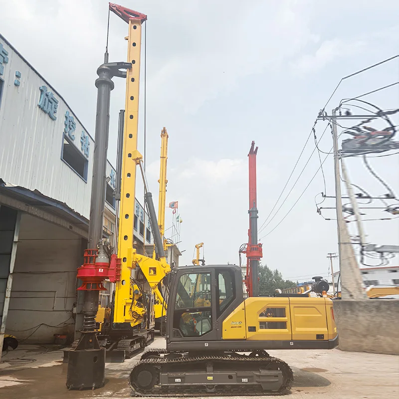 جهاز الحفر الدوار الهيدروليكي لبناء الأساس آلة التدوير القوية ذات عزم دوران عالي للجسر ومشاريع البناء