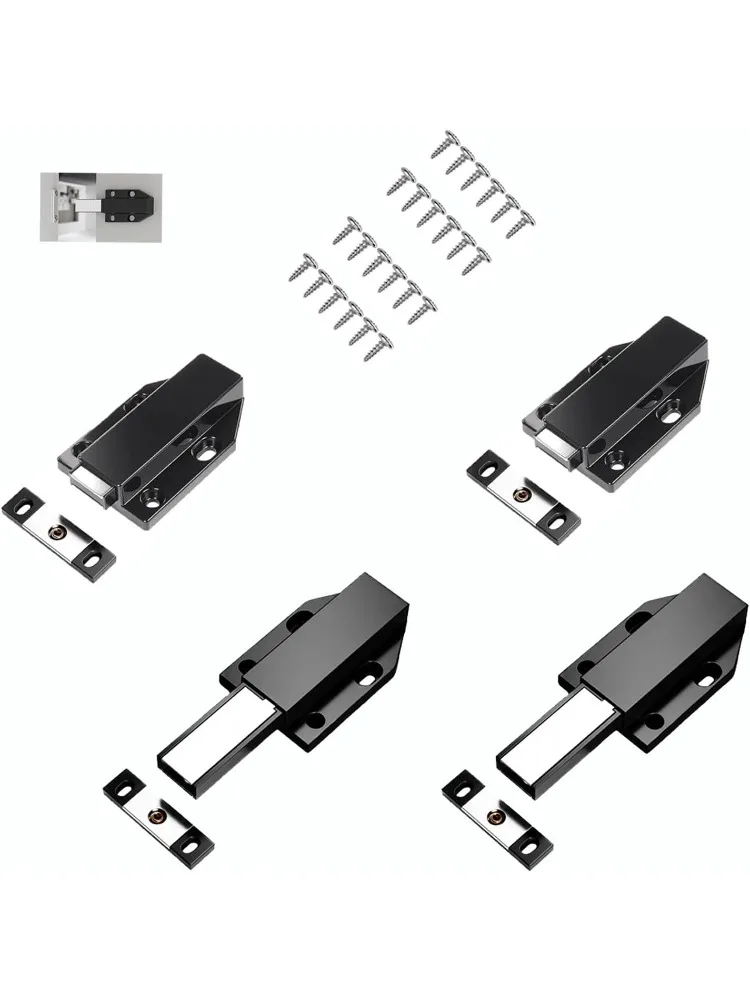 1Pc Magnetic Push to Open Latches Heavy Duty Touch Latch Catch Cabinet Door Hardware Touch Pressure Release Latch for Drawer