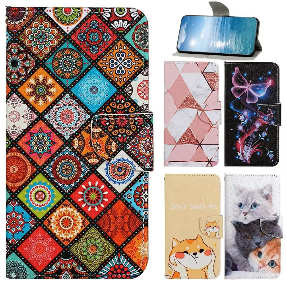 POCO C75 C65 M6 Pro Cute Phone Case for Xiaomi Redmi 14C 13C 12C A4 Note 13 12 11 Pro Mi 14T Case Leather Wallet Flip Back Cover